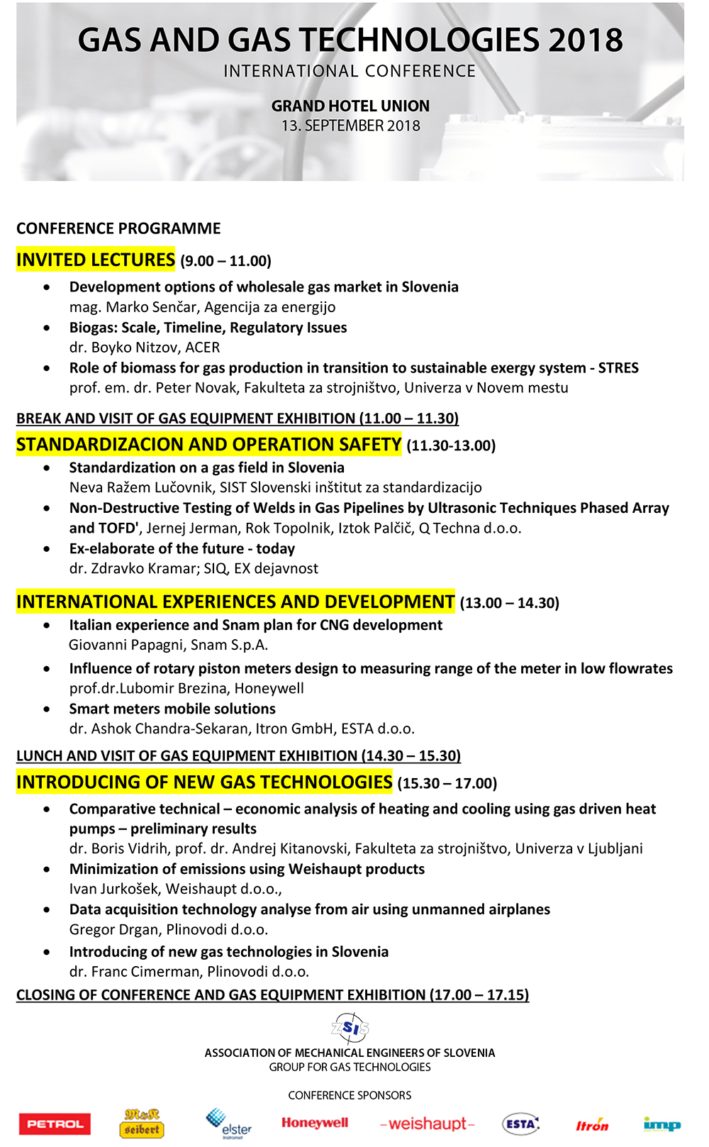 Conference programme