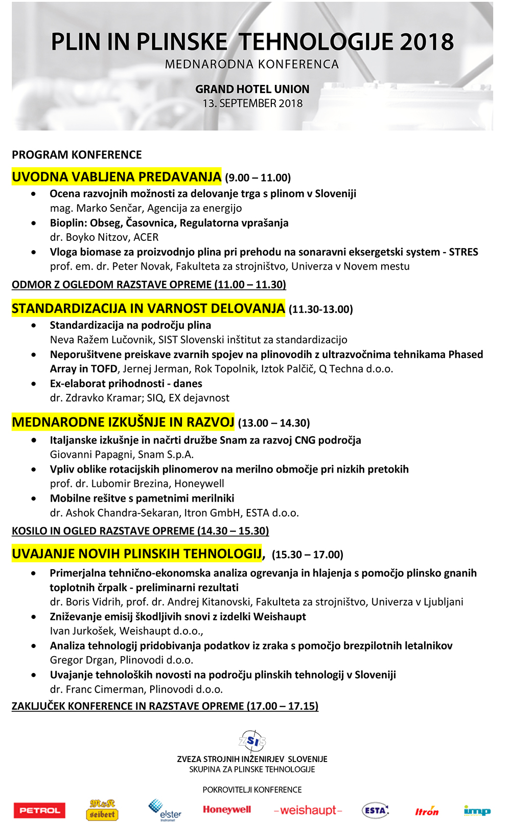 Program konference