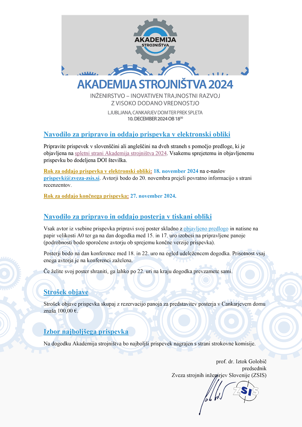 Vabilo avtorjem